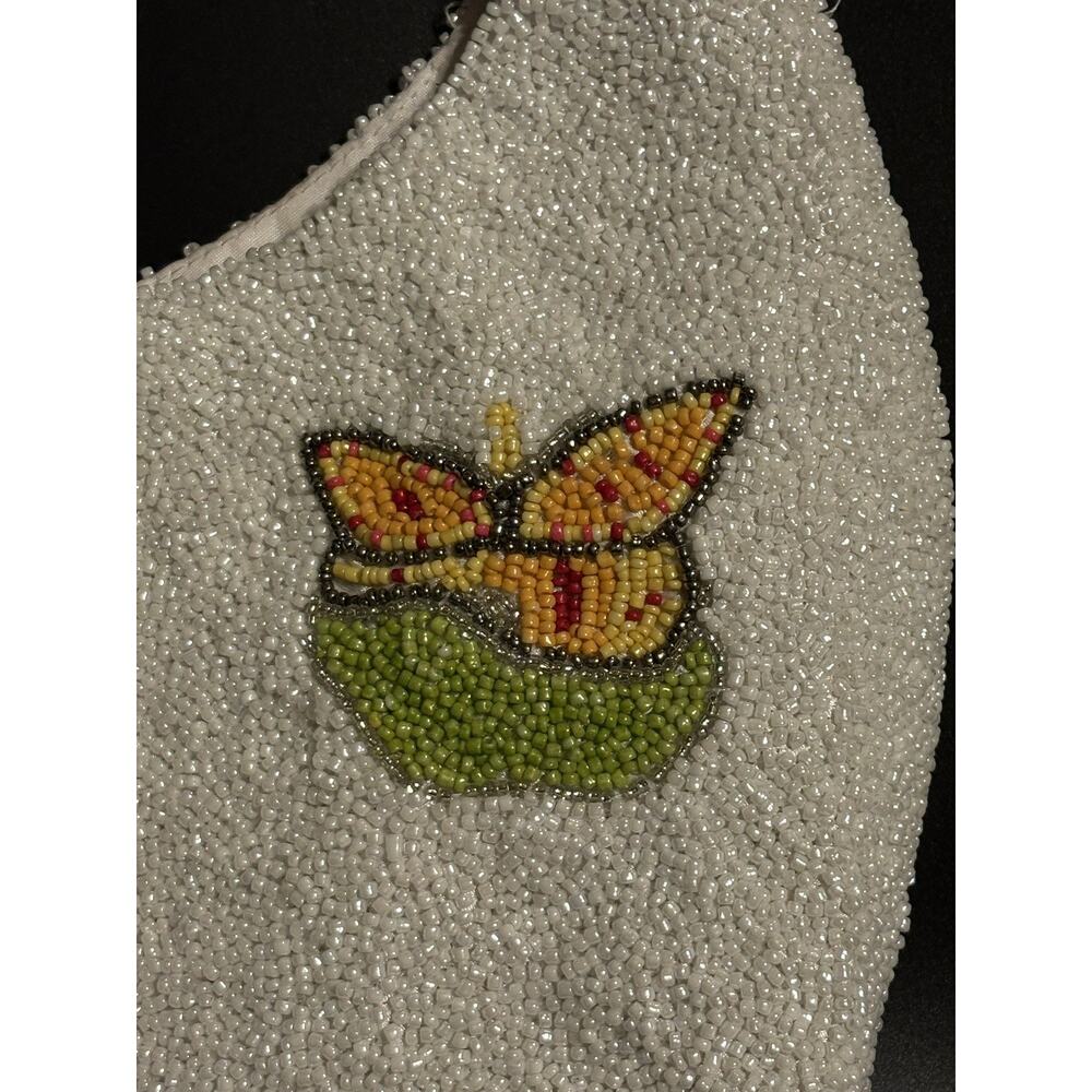 NWT Handcrafted in India Beaded Flower Truck Shoulder Bag - Picture 6 of 7